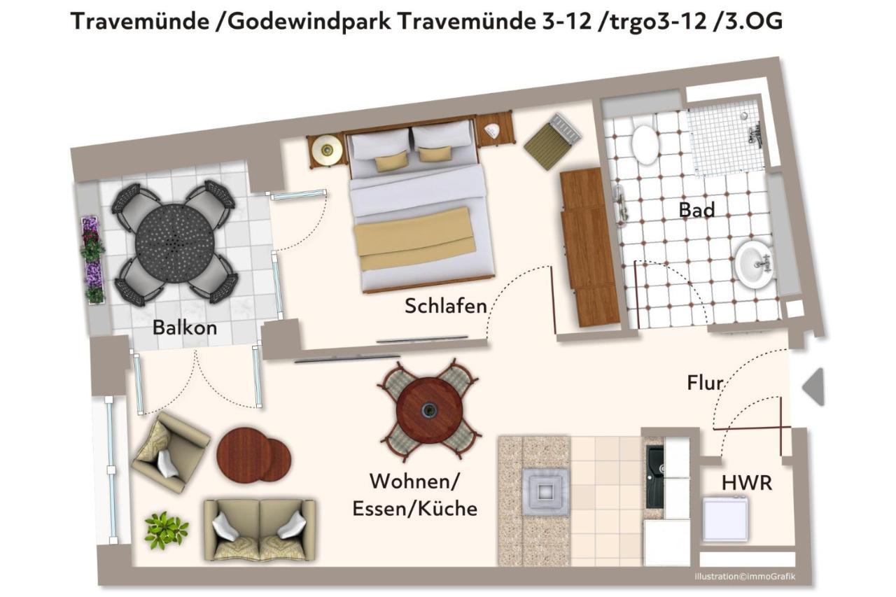 Apartmán Godewindpark Travemuende Godewindpark Travemuende 3-12 Lübeck Exteriér fotografie